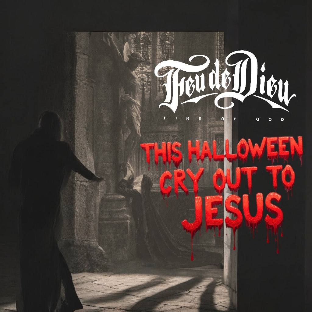 Feu de Dieu - This Halloween Cry Out To Jesus - Premium T-Shirt from Feu de Dieu - Just $35! Shop now at Feu de Dieu