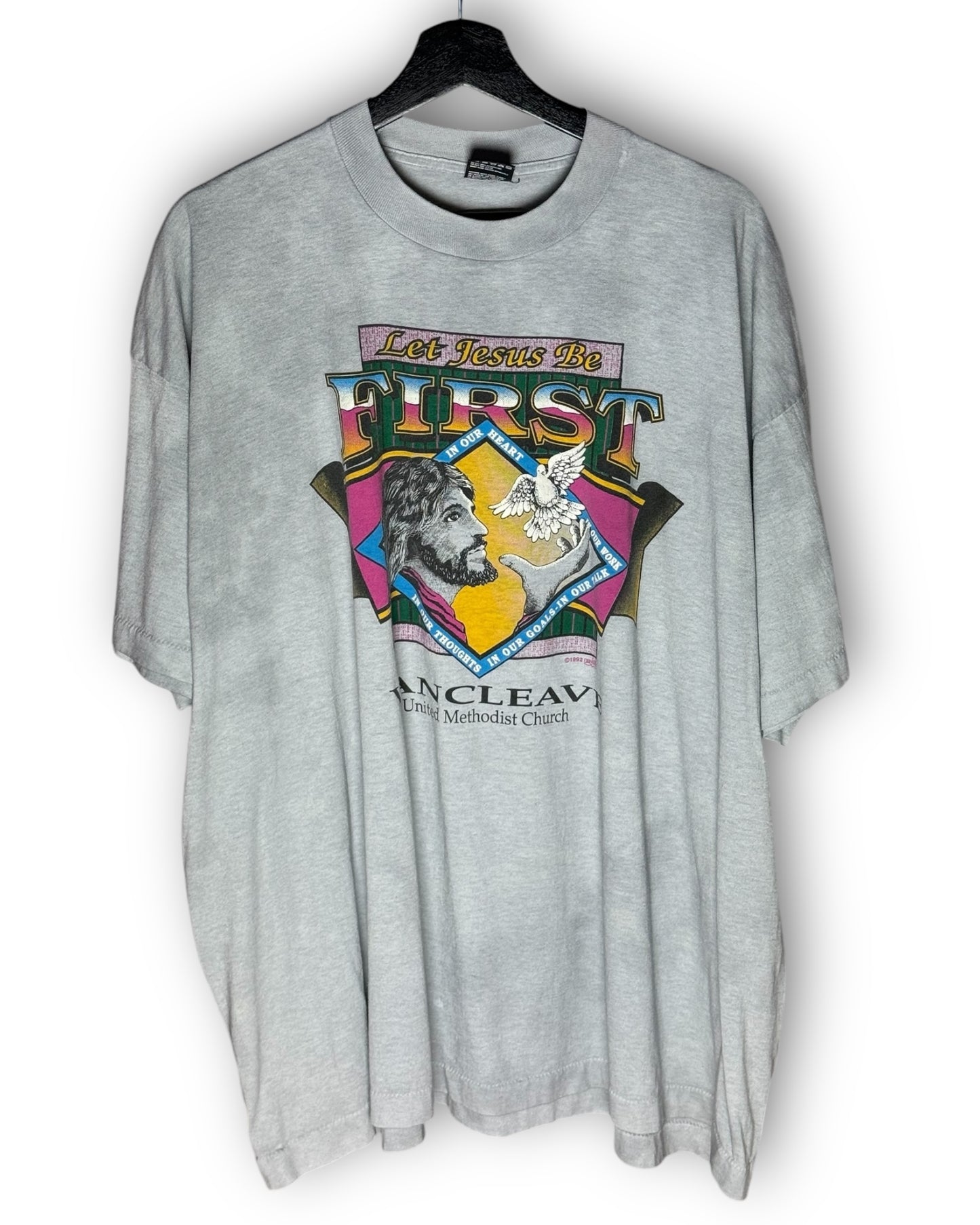 Let Jesus Be First Vintage T-Shirt 4XL - Premium from Feu de Dieu - Just $0! Shop now at Feu de Dieu