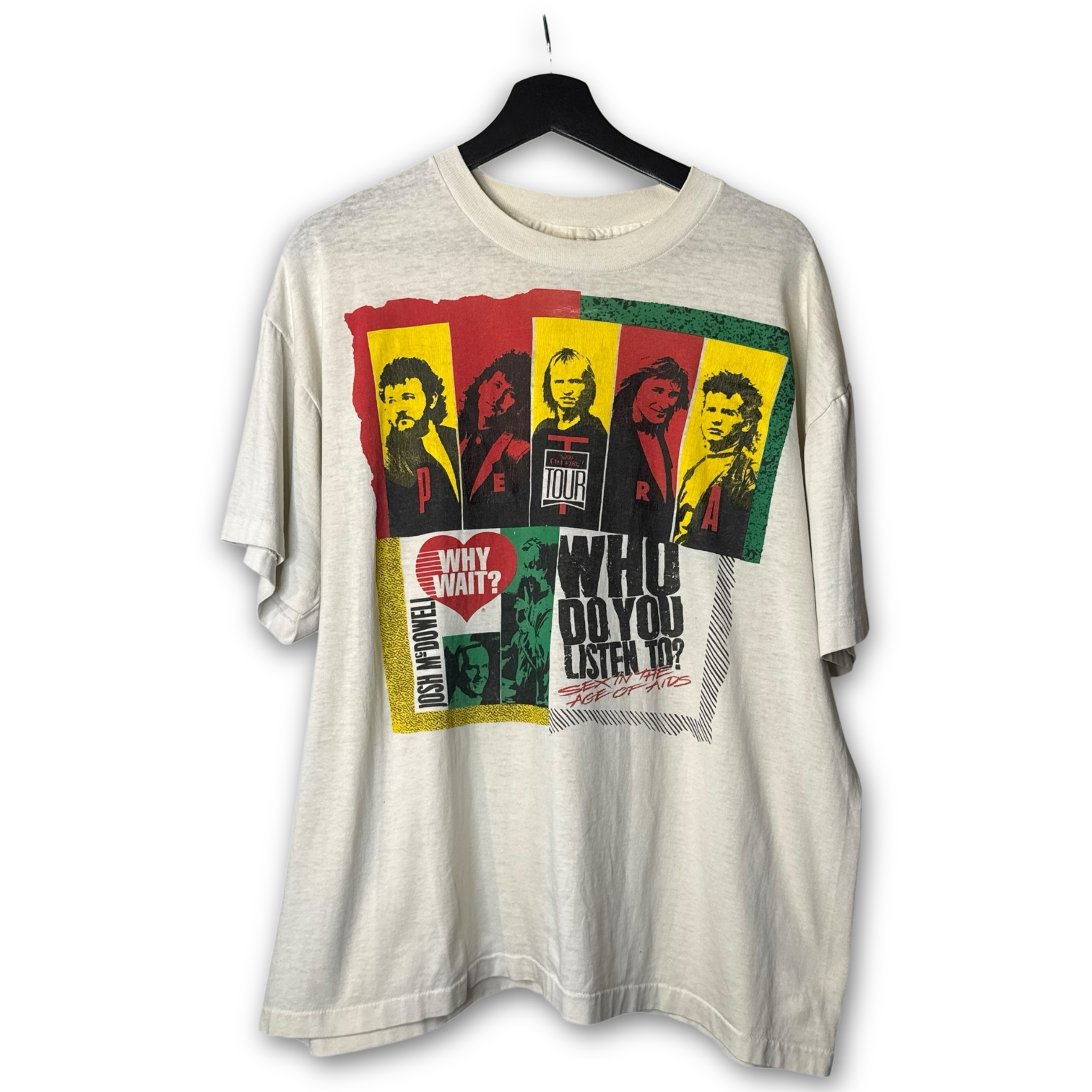 Vintage 1989 Petra x Josh McDowell Why Wait? Welsh Auditorium T