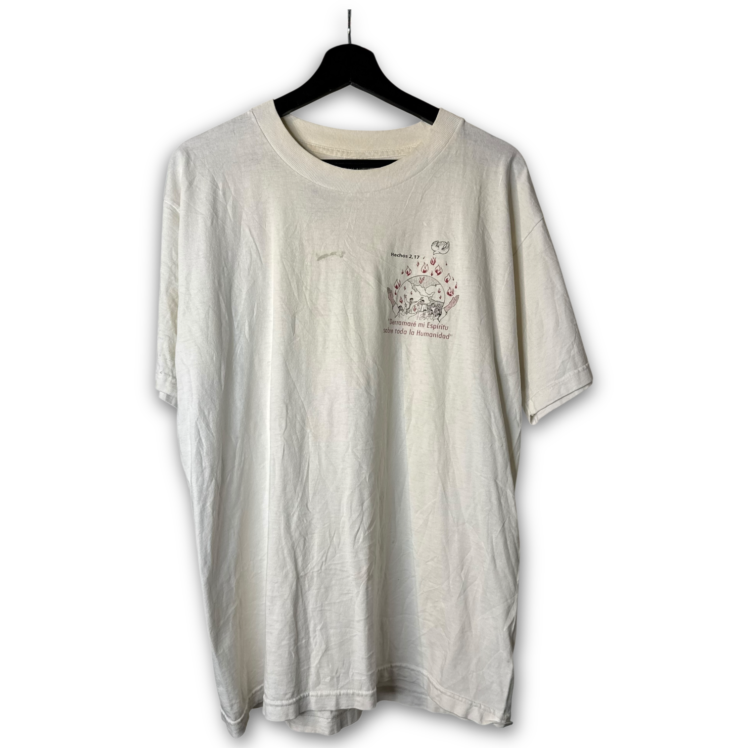 Vintage 90s Spanish Jesus T-Shirt XL 