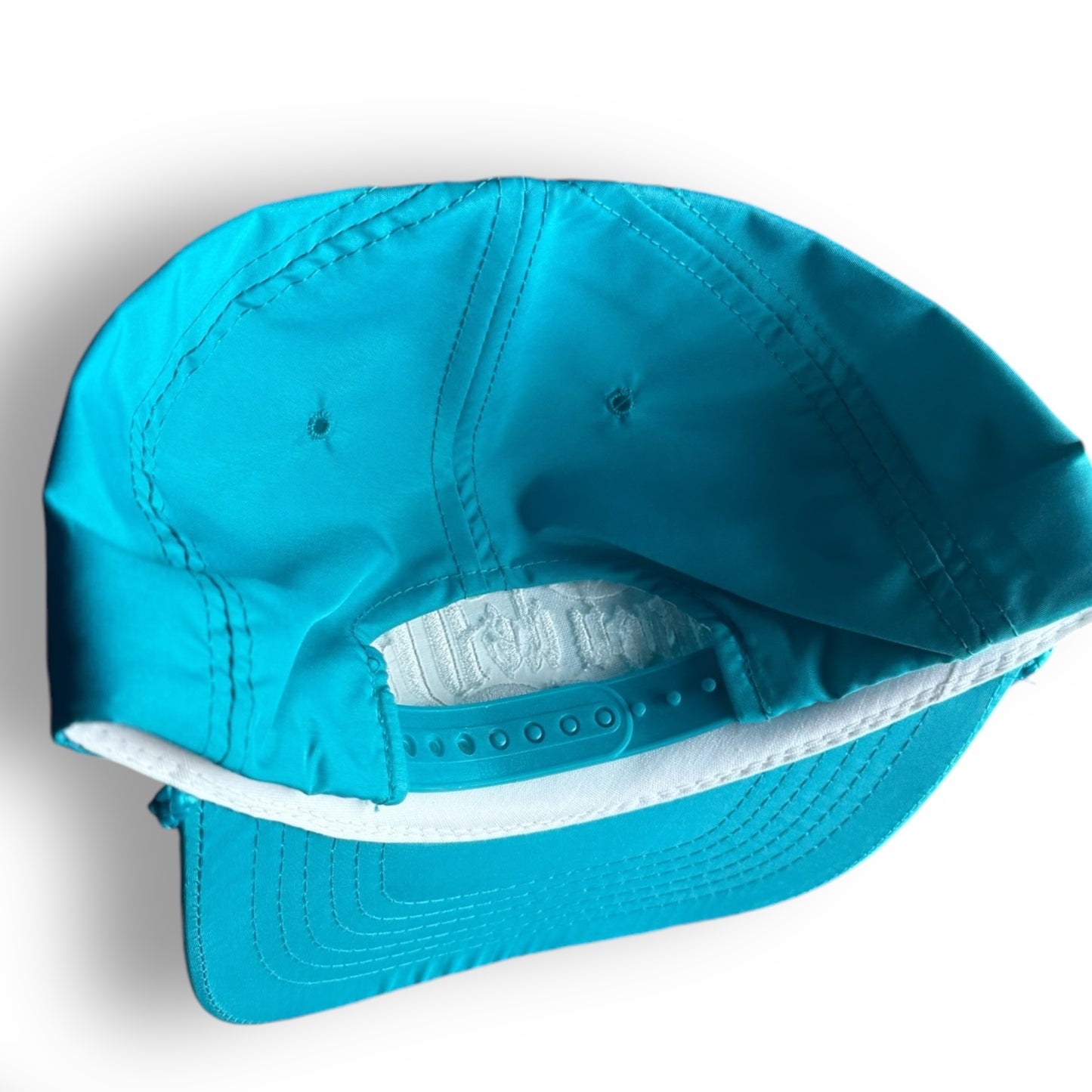 Feu de Dieu Vintage Aqua Blue Satin Cap Snapback - Premium Hat from Feu de Dieu - Just $35! Shop now at Feu de Dieu