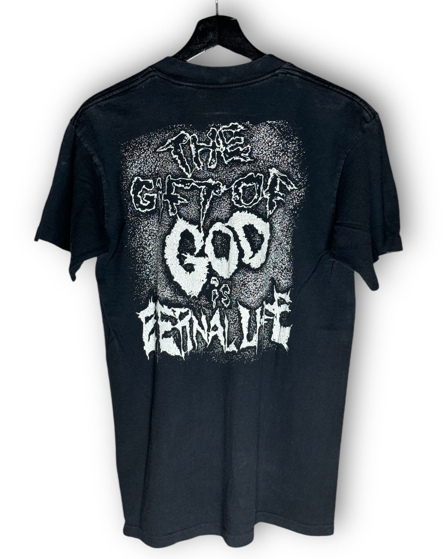 The Wages of Sin is Death Living Epistles Vintage T-Shirt M - Premium Christian Jesus Vintage T-shirts from Vintage - Just $250! Shop now at Feu de Dieu