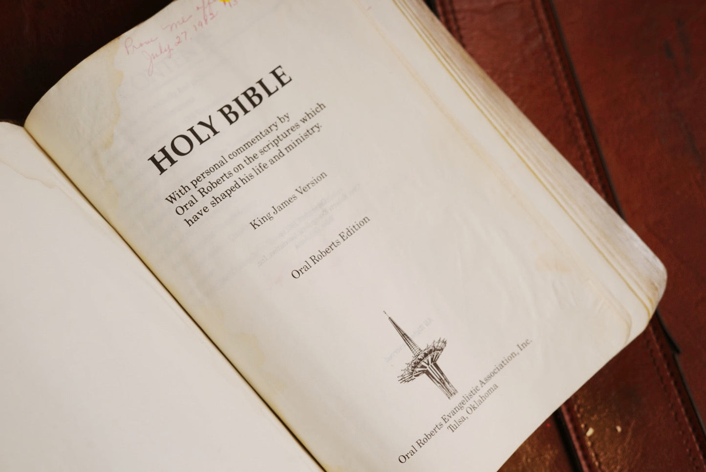 Feu de Dieu KJV Oral Roberts Edition Bible One of a Kind - Premium Art from Feu de Dieu - Just $100.00! Shop now at Feu de Dieu