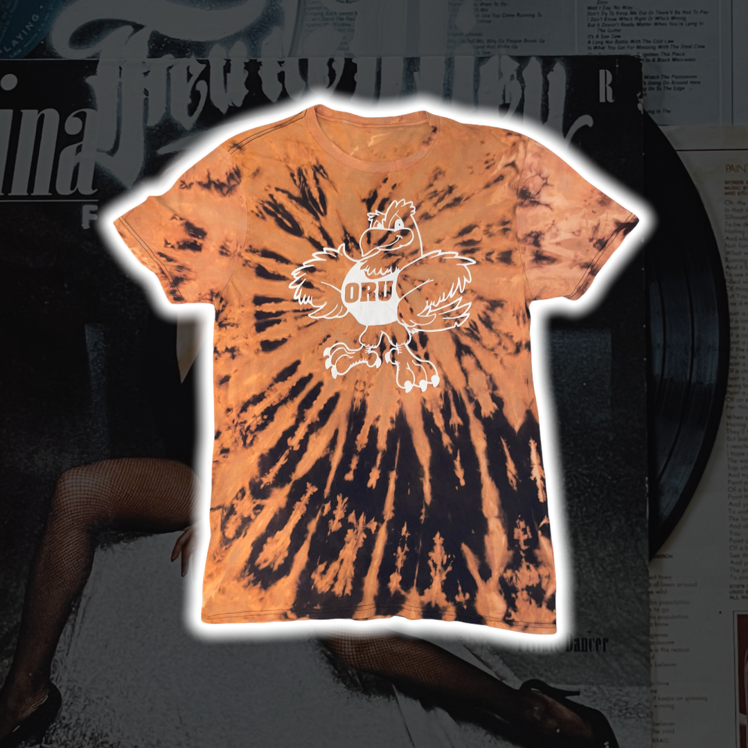 Oral Roberts University Bleached T-Shirt Size M - Premium T-Shirt from TBD - Just $13.00! Shop now at Feu de Dieu