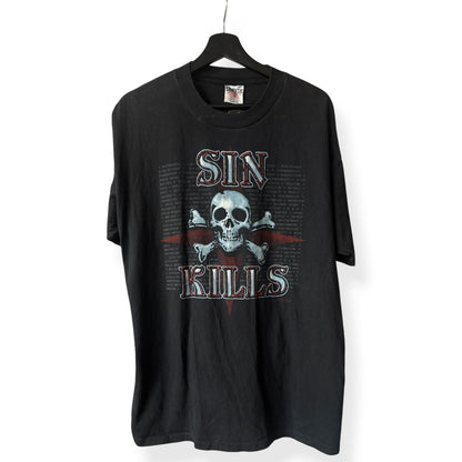 1992 Sin Kills Power in the Blood Living Epistles Jesus Vintage T-Shirt XL