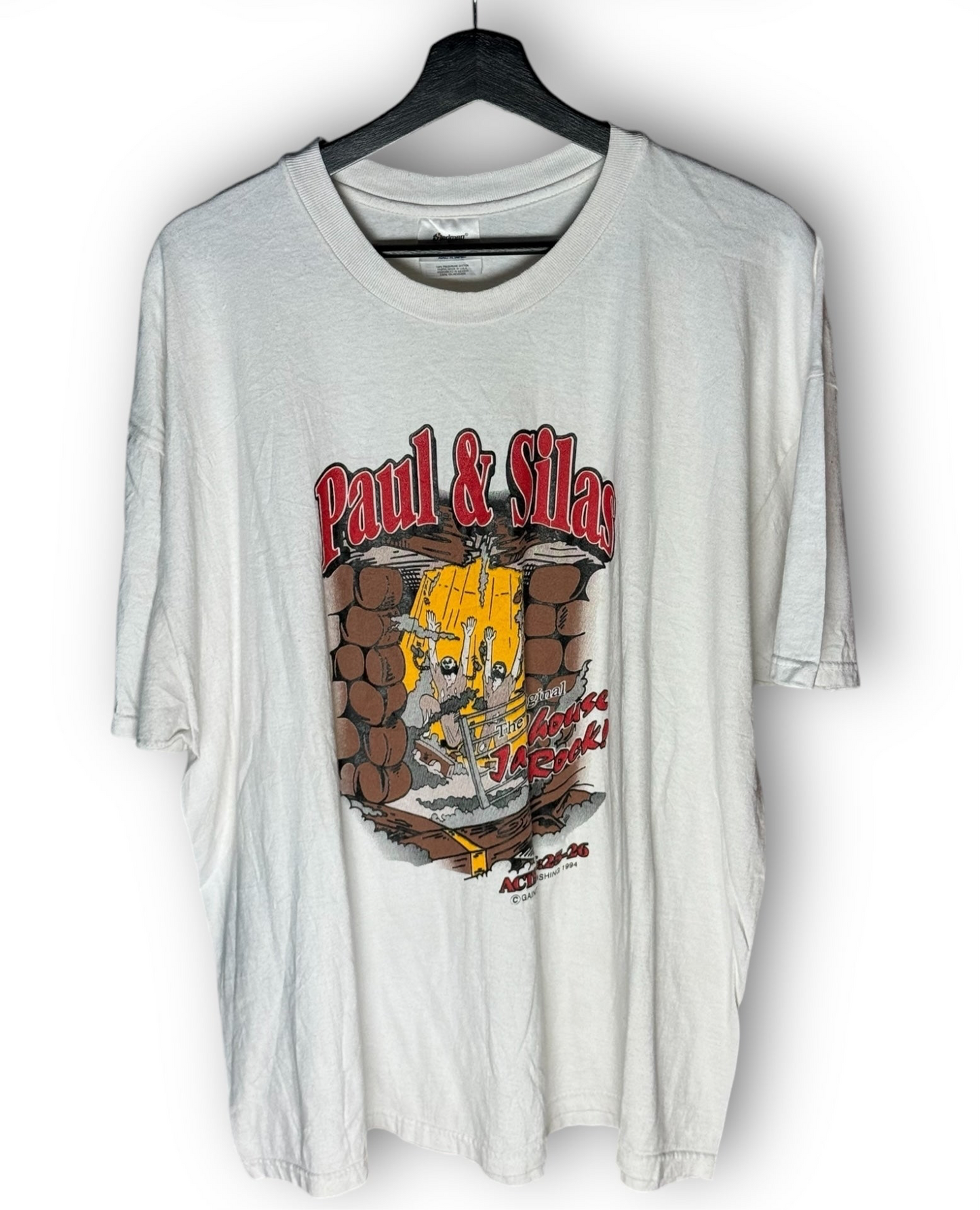 Paul & Silas The Original Jailhouse Rock! Vintage T-Shirt XL+ - Premium Christian Jesus Vintage T-shirts from Vintage - Just $125! Shop now at Feu de Dieu