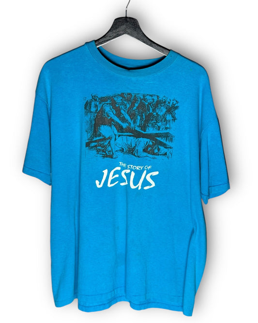 The Story of Jesus Vintage T-Shirt XL - Premium Christian Jesus Vintage T-shirts from Vintage - Just $75! Shop now at Feu de Dieu