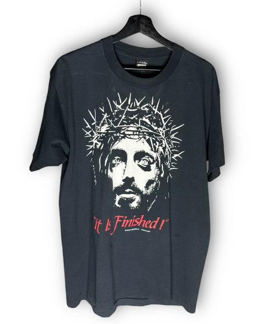 It is Finished! Jesus Vintage T-Shirt XL - Premium Christian Jesus Vintage T-shirts from Vintage - Just $150! Shop now at Feu de Dieu