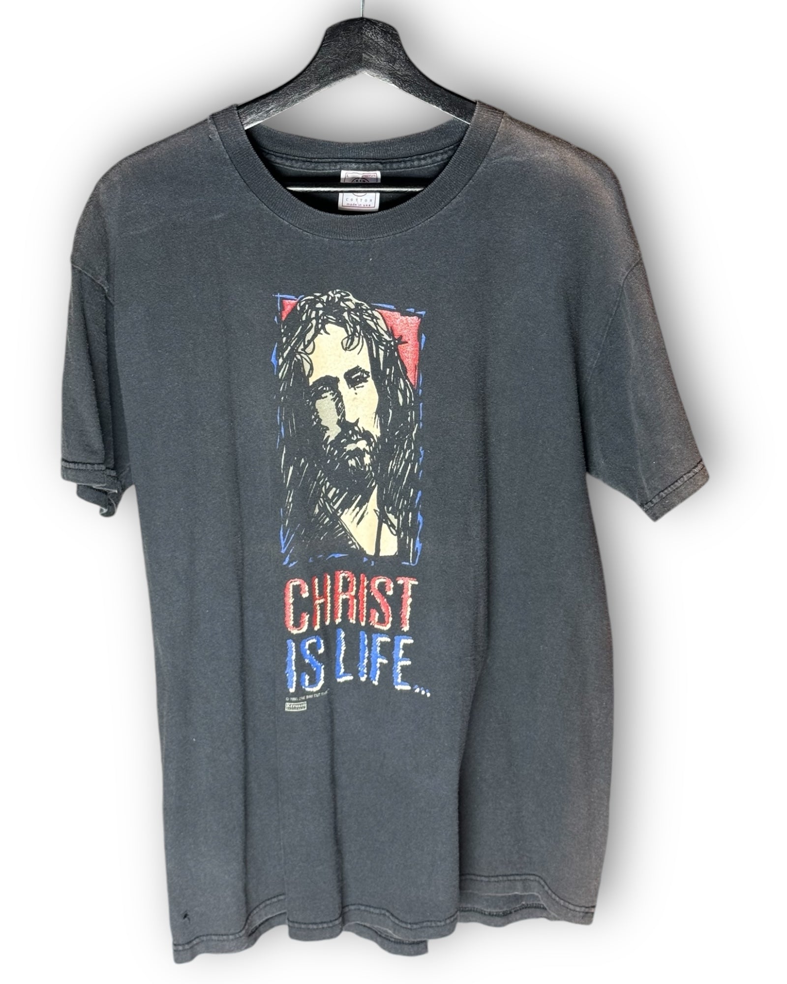 Christ is Life the Rest is Details Vintage T-Shirt L+ - Premium Christian Jesus Vintage T-shirts from Vintage - Just $90! Shop now at Feu de Dieu