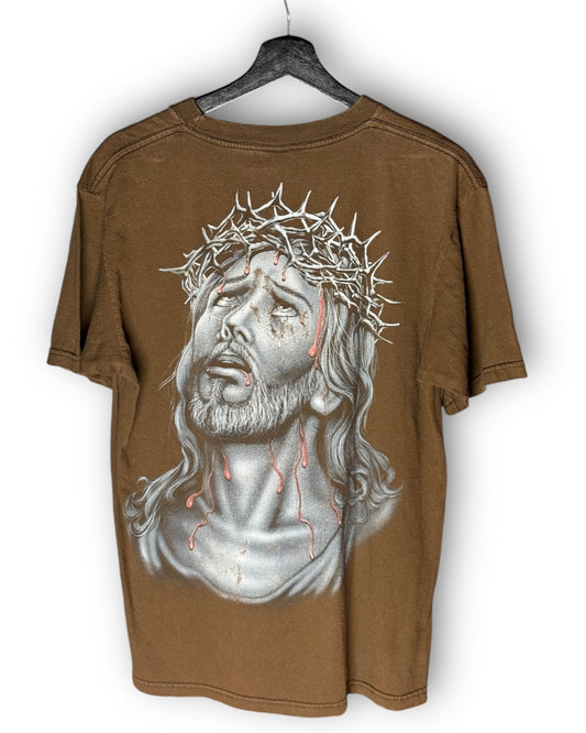 Jesus Blood Sweat Vintage T-Shirt L - Premium Christian Jesus Vintage T-shirts from Vintage - Just $95! Shop now at Feu de Dieu