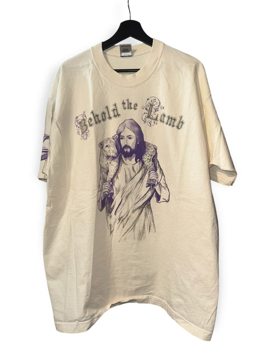 Behold the Lamb Follow Me Jesus Vintage T-Shirt 1995 XL