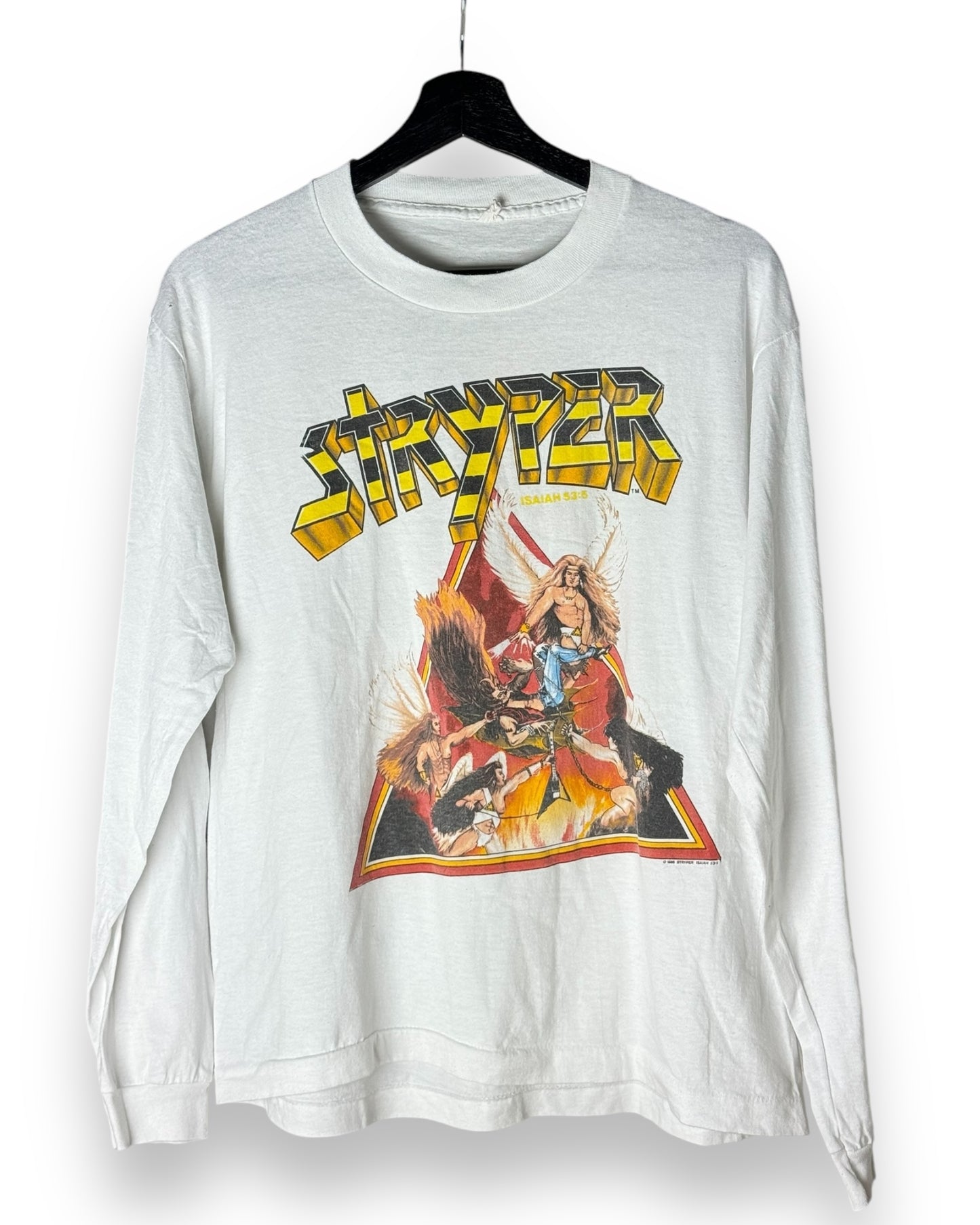 Stryper To Hell With the Devil ‘86 Vintage Longsleeve Shirt L - Premium Christian Jesus Vintage T-shirts from Vintage - Just $320! Shop now at Feu de Dieu