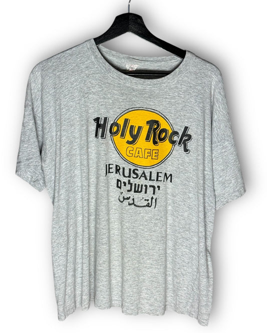 Holy Rock Cafe Jerusalem Israel Vintage T-Shirt XL - Premium Christian Jesus Vintage T-shirts from Fruit of the Loom - Just $35! Shop now at Feu de Dieu