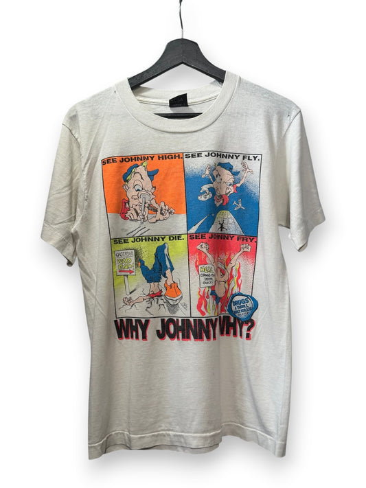 See Johnny High/Fly/Die/Fry Vintage T-Shirt M 19x26