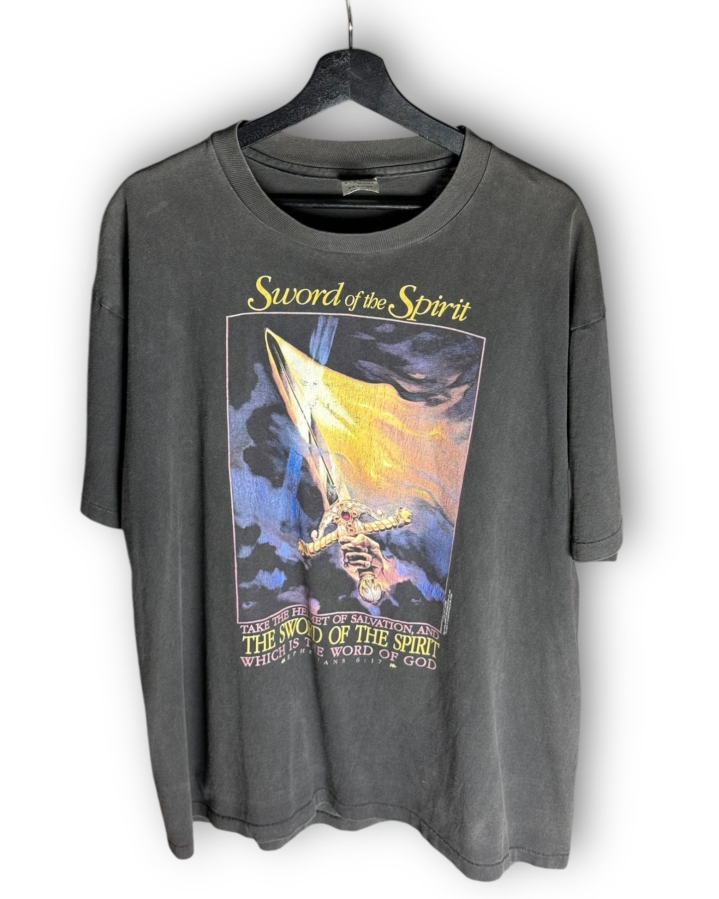 Sword of the Spirit Which is the Word of God Living Epistles Vintage T-Shirt XXL - Premium Christian Jesus Vintage T-shirts from Living Epistles - Just $380! Shop now at Feu de Dieu