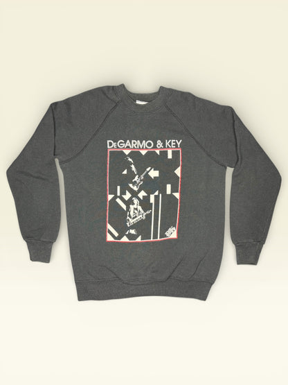 Vintage 80s DeGarmo & Key Sweatshirt Boycott Hell Christian Rock Raglan