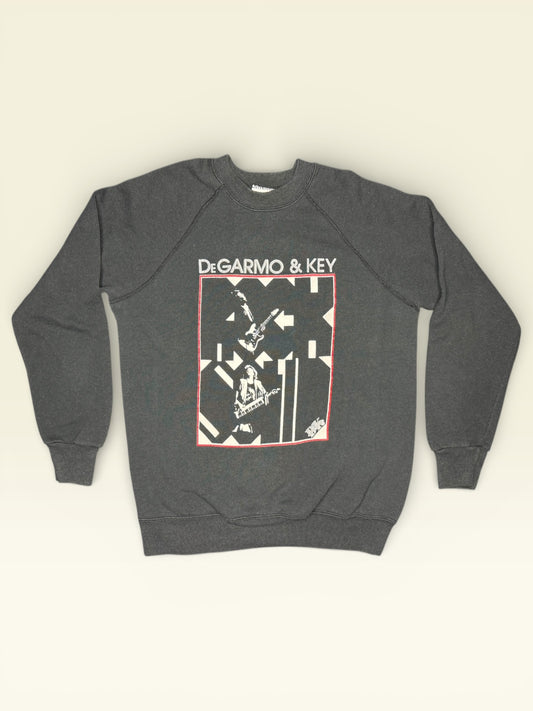 Vintage 80s DeGarmo & Key Sweatshirt Boycott Hell Christian Rock Raglan