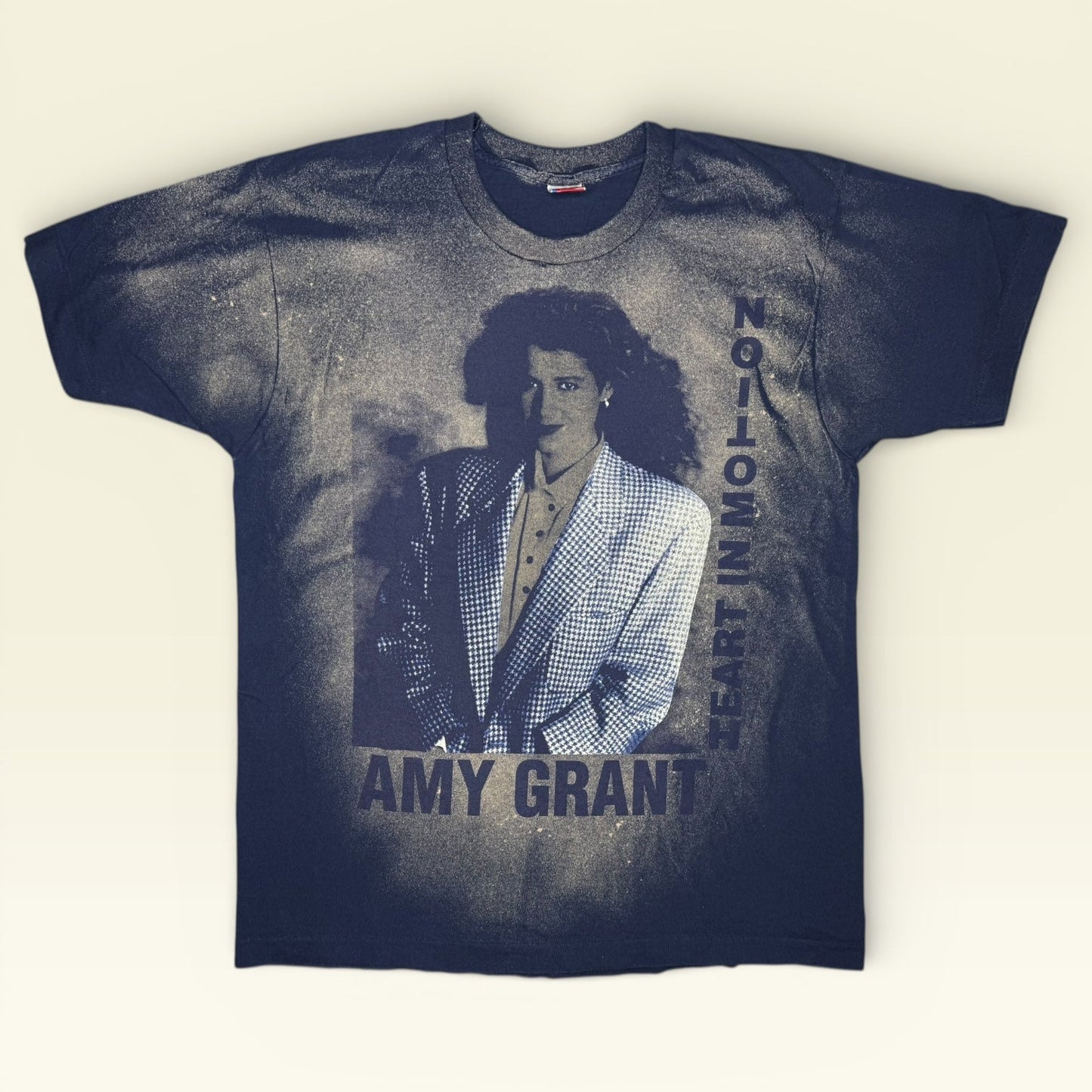 Vintage 1991 Amy Grant Heart in Motion T-Shirt XL Acid Wash Misquitohead Style Tour Merch