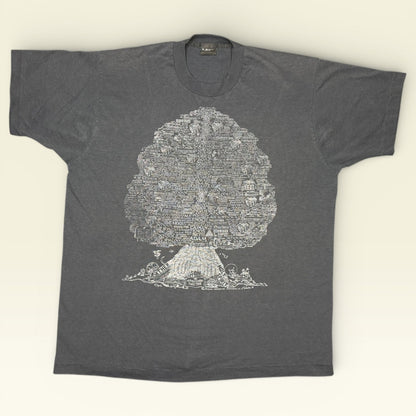 Vintage 1991 Old Testament Family Tree T-Shirt XL Histrees Genealogy Genesis