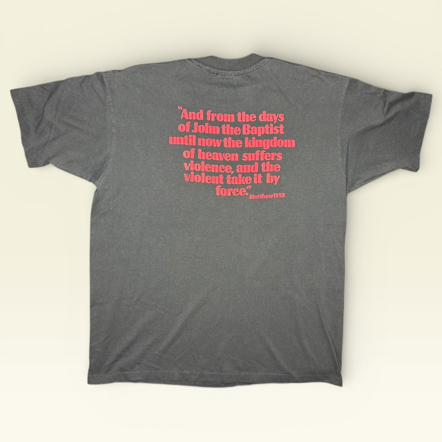 Vintage 1992 Keith Hudson Sons of Thunder T-Shirt XL Katy Perry's Dad Single Stitch