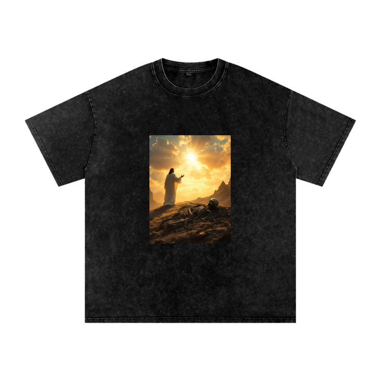 Jesus Conquered Death T-Shirt - Premium  from ODMPOD - Just $34.99! Shop now at Feu de Dieu