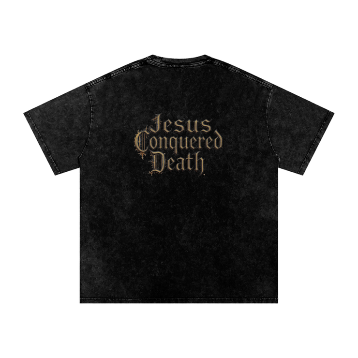 Jesus Conquered Death T-Shirt - Premium  from ODMPOD - Just $34.99! Shop now at Feu de Dieu