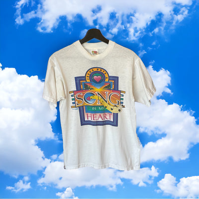 Jesus Puts a Song in My Heart ‘97 Vintage T-Shirt - Premium  from Feu de Dieu - Just $39.99! Shop now at Feu de Dieu