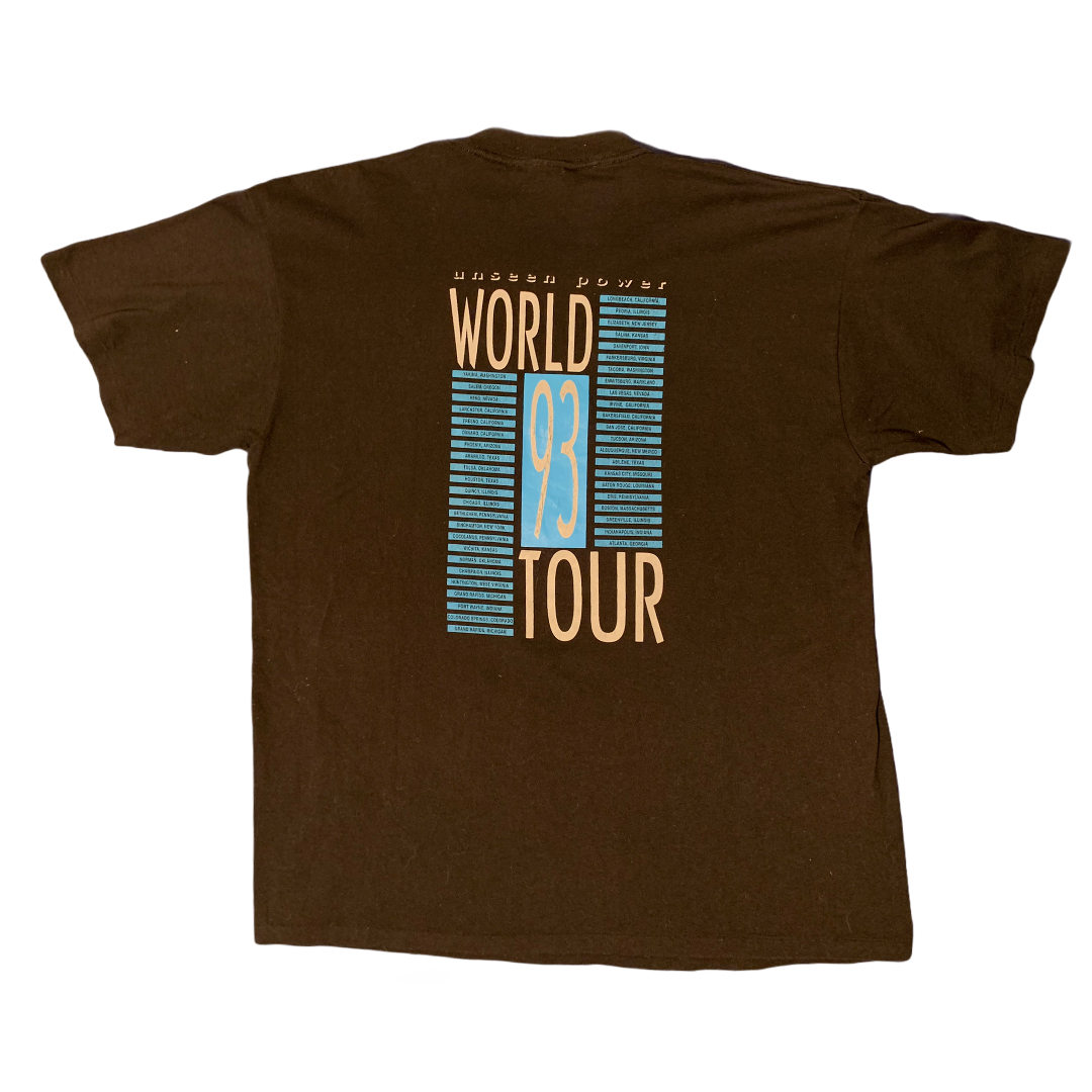 Petra Unseen Power '93 World Tour Vintage T-Shirt - Premium Christian Jesus Vintage T-shirts from ONEITA - Just $80.00! Shop now at Feu de Dieu