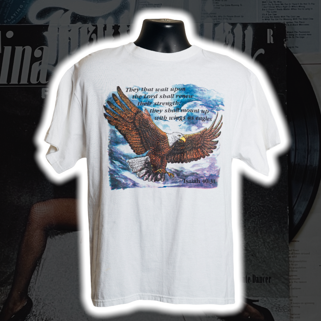 Isaiah 40:31 Wings As Eagles Vintage T-Shirt - Premium Christian Jesus Vintage T-shirts from TBD - Just $60.00! Shop now at Feu de Dieu