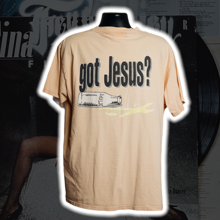 Got Jesus? (Got Milk Parody) - Vintage T-Shirt | Feu de Dieu