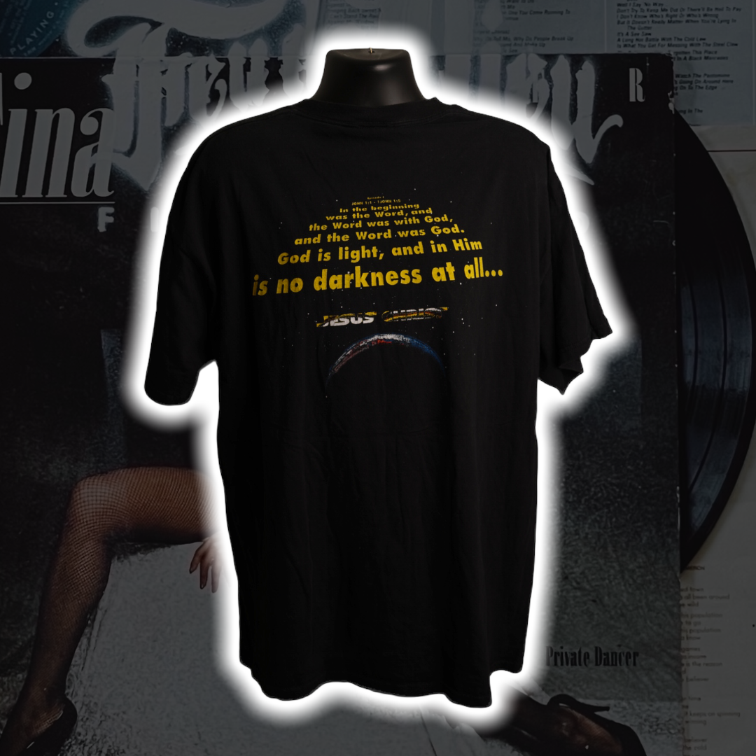 Jesus Christ Eternal I (Star Wars Ep. 1 Phantom of Menace) Vintage T-Shirt - Premium Christian Jesus Vintage T-shirts from TBD - Just $85.00! Shop now at Feu de Dieu