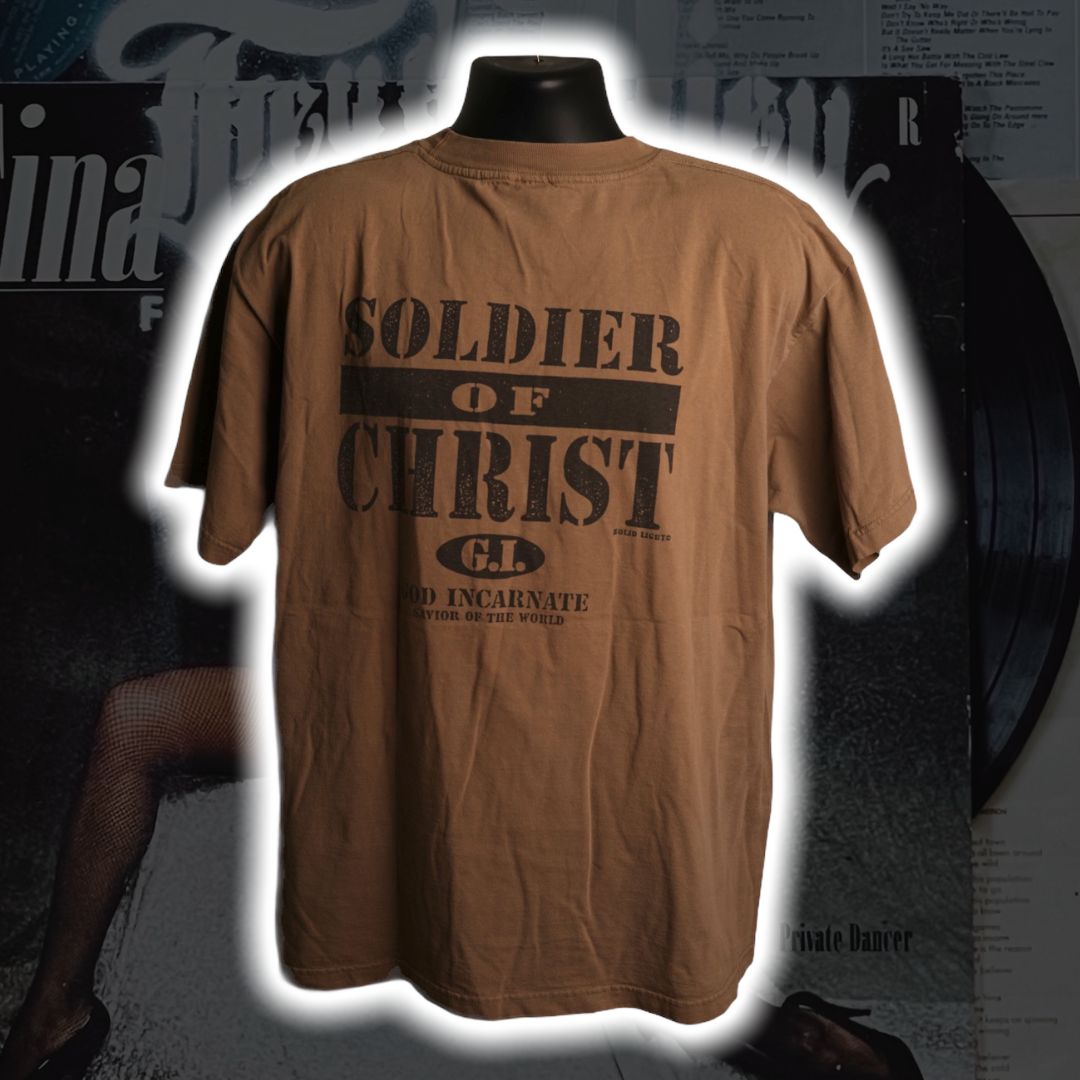 Soldier of Christ Vintage T-Shirt - Premium Christian Jesus Vintage T-shirts from TBD - Just $50.00! Shop now at Feu de Dieu