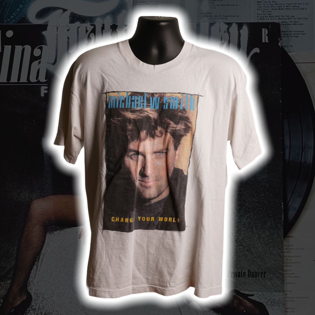 Michael W Smith Change Your World '93 Vintage T-Shirt - Premium Christian Jesus Vintage T-shirts from TBD - Just $120.00! Shop now at Feu de Dieu