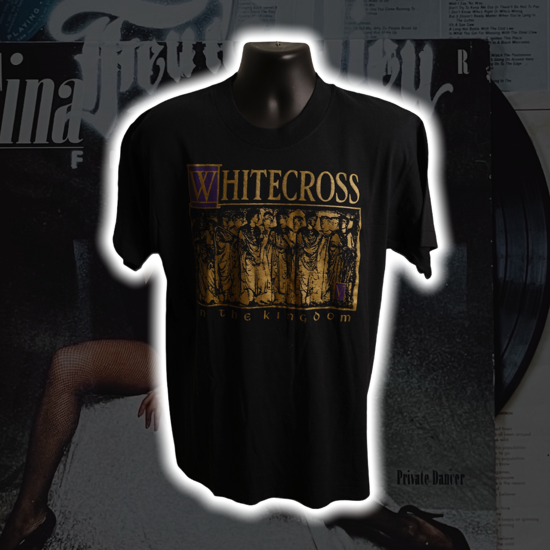Whitecross In The Kingdom '91 Vintage T-Shirt L - Premium Christian Jesus Vintage T-shirts from TBD - Just $50.00! Shop now at Feu de Dieu