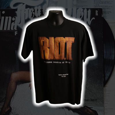 Carman RIOT '95 Vintage T-Shirt XL - Premium Christian Jesus Vintage T-shirts from TBD - Just $60.00! Shop now at Feu de Dieu