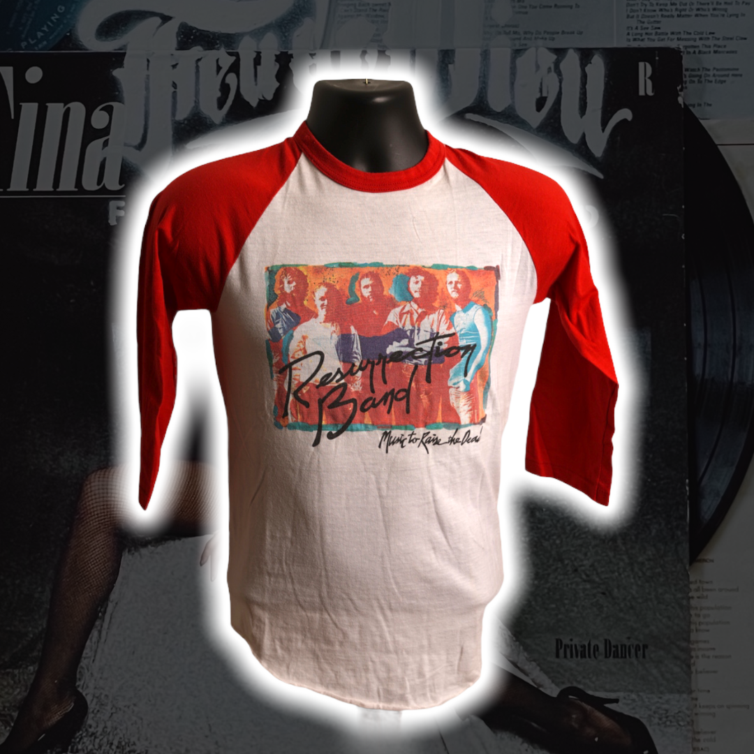 Resurrection Band Music to Raise the Dead '85 Vintage T-Shirt - Premium Christian Jesus Vintage T-shirts from TBD - Just $100.00! Shop now at Feu de Dieu