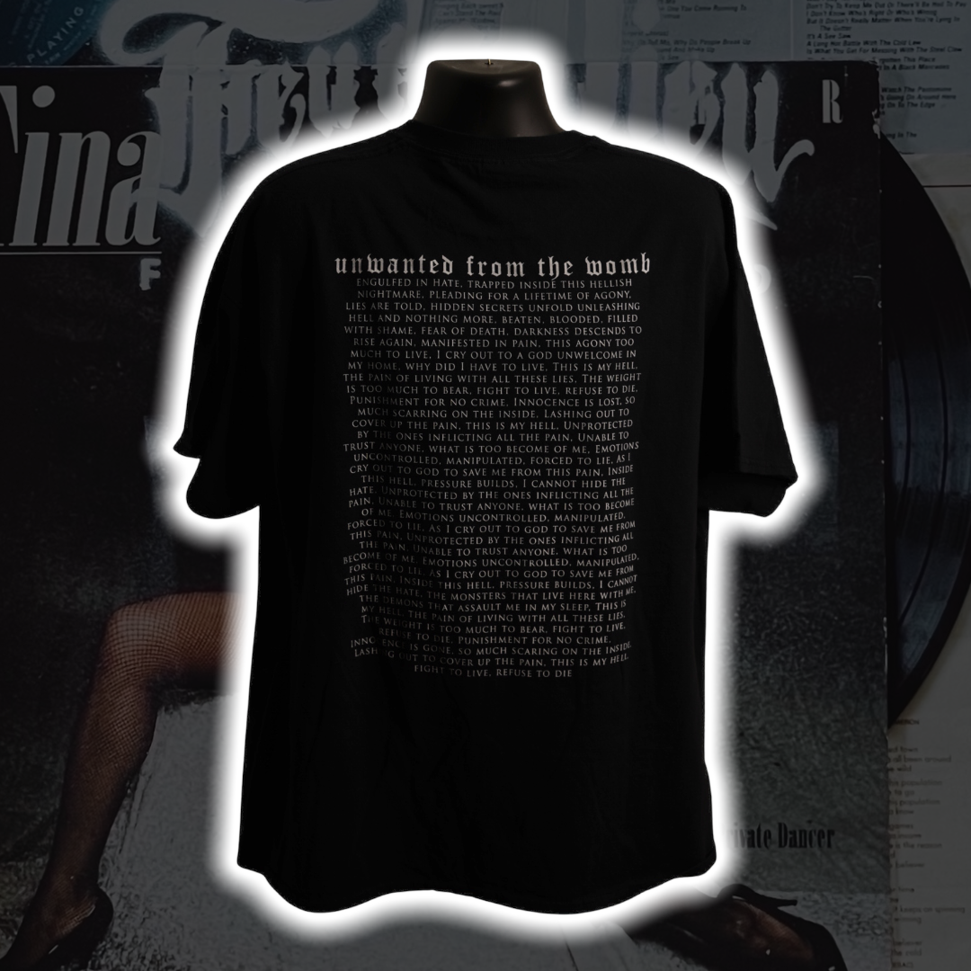 Broken Flesh - Hell Lyrics '15 T-Shirt - Premium Christian Jesus Vintage T-shirts from TBD - Just $30.00! Shop now at Feu de Dieu