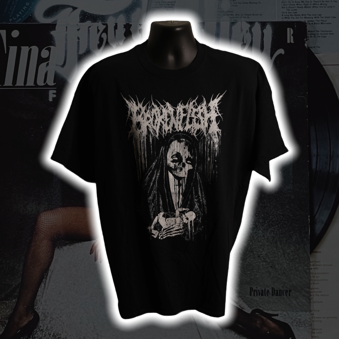 Broken Flesh - Hell Lyrics '15 T-Shirt - Premium Christian Jesus Vintage T-shirts from TBD - Just $30.00! Shop now at Feu de Dieu