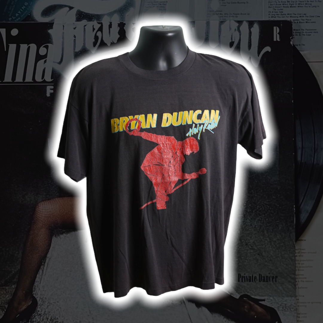 Bryan Duncan Holy Rollin '86 Vintage T-Shirt - Premium Christian Jesus Vintage T-shirts from TBD - Just $50.00! Shop now at Feu de Dieu