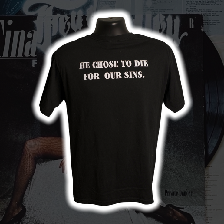 Jesus Didn't Tap Out 00's Vintage Shirt M - Premium Christian Jesus Vintage T-shirts from TBD - Just $20.00! Shop now at Feu de Dieu