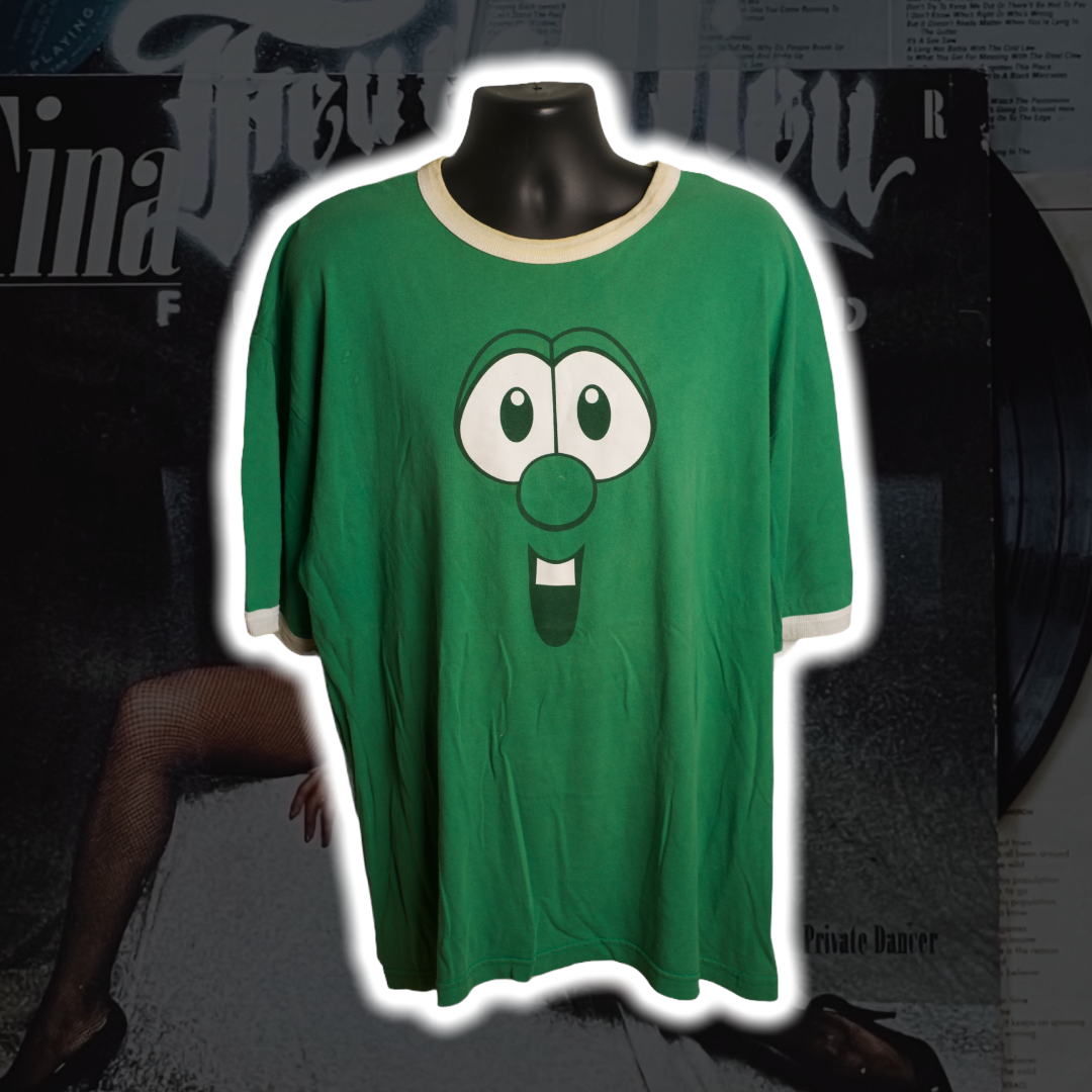 Larry the Cucumber VeggieTales Vintage Shirt XXL - Premium Christian Jesus Vintage T-shirts from TBD - Just $60.00! Shop now at Feu de Dieu