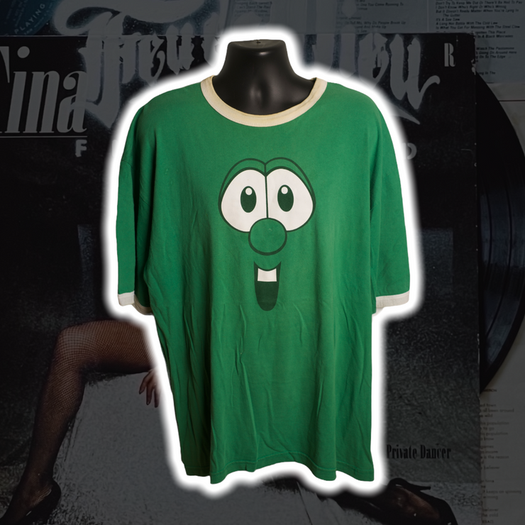Larry the Cucumber VeggieTales Vintage Shirt XXL - Premium Christian Jesus Vintage T-shirts from TBD - Just $60.00! Shop now at Feu de Dieu