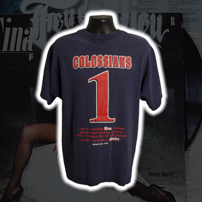 Colossians '98 Vintage Shirt L - Premium Christian Jesus Vintage T-shirts from TBD - Just $30.00! Shop now at Feu de Dieu