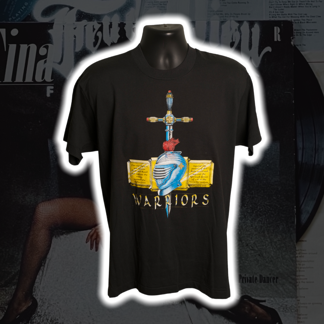 Warriors '93 Vintage Shirt L - Premium Christian Jesus Vintage T-shirts from TBD - Just $65.00! Shop now at Feu de Dieu