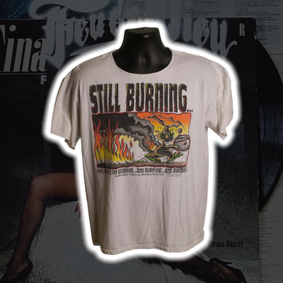 Still Burning Energizer Bunny Parody Living Epistles 90's Vintage Shirt L - Premium Christian Jesus Vintage T-shirts from TBD - Just $120.00! Shop now at Feu de Dieu