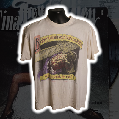 And with His stripes we are healed Living Epistles '93 Vintage Shirt L - Premium Christian Jesus Vintage T-shirts from TBD - Just $100.00! Shop now at Feu de Dieu