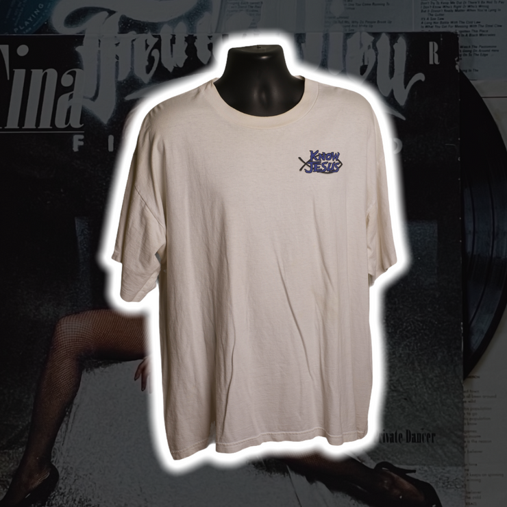 Know Jesus 90's Vintage Shirt XXL - Premium Christian Jesus Vintage T-shirts from TBD - Just $40.00! Shop now at Feu de Dieu