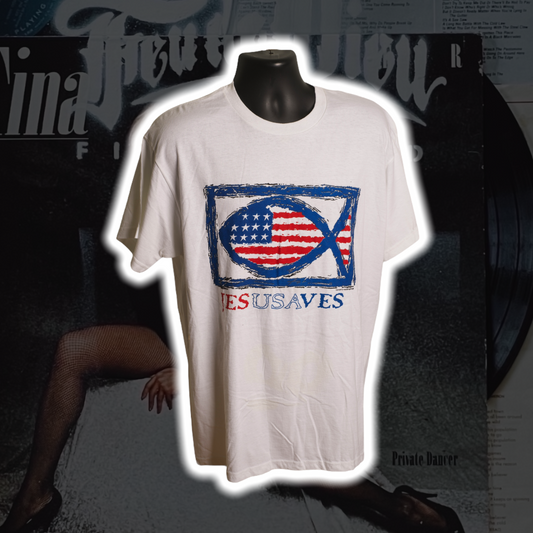JESUSAVES DS Vintage T-Shirt - Premium Christian Jesus Vintage T-shirts from TBD - Just $20.00! Shop now at Feu de Dieu