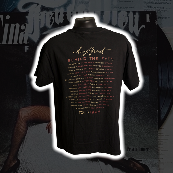 Amy Grant Behind the Eyes Tour 98 Vintage Shirt L - Premium Christian Jesus Vintage T-shirts from TBD - Just $70.00! Shop now at Feu de Dieu