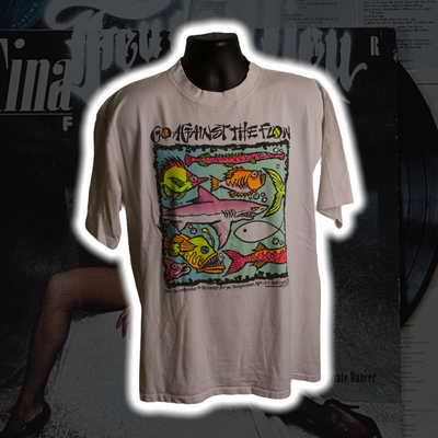 Go Against the Flow Living Epistles '89 Vintage T-Shirt - Premium Christian Jesus Vintage T-shirts from TBD - Just $60.00! Shop now at Feu de Dieu